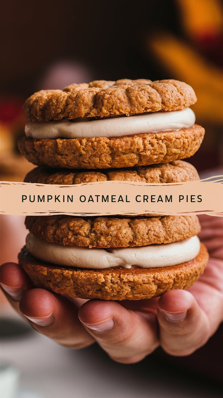 Pumpkin Oatmeal Cream Pies