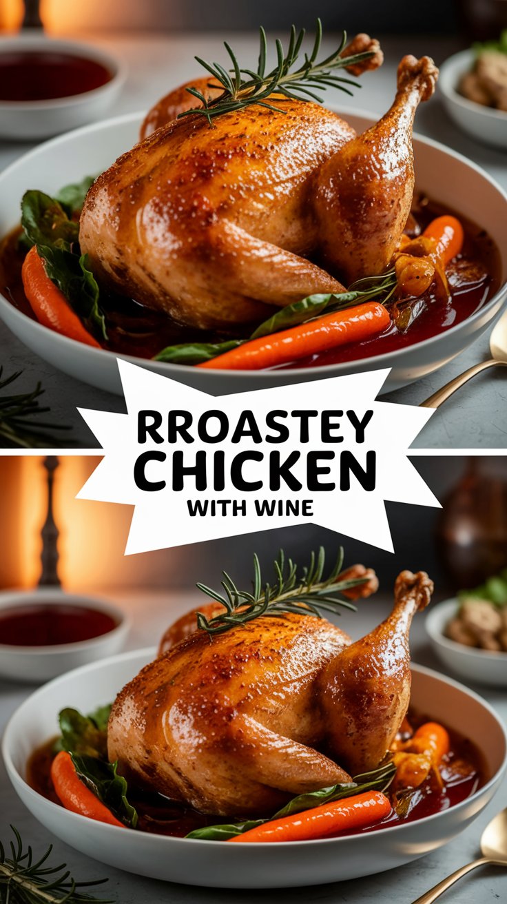 Roasted Chicken with Wine