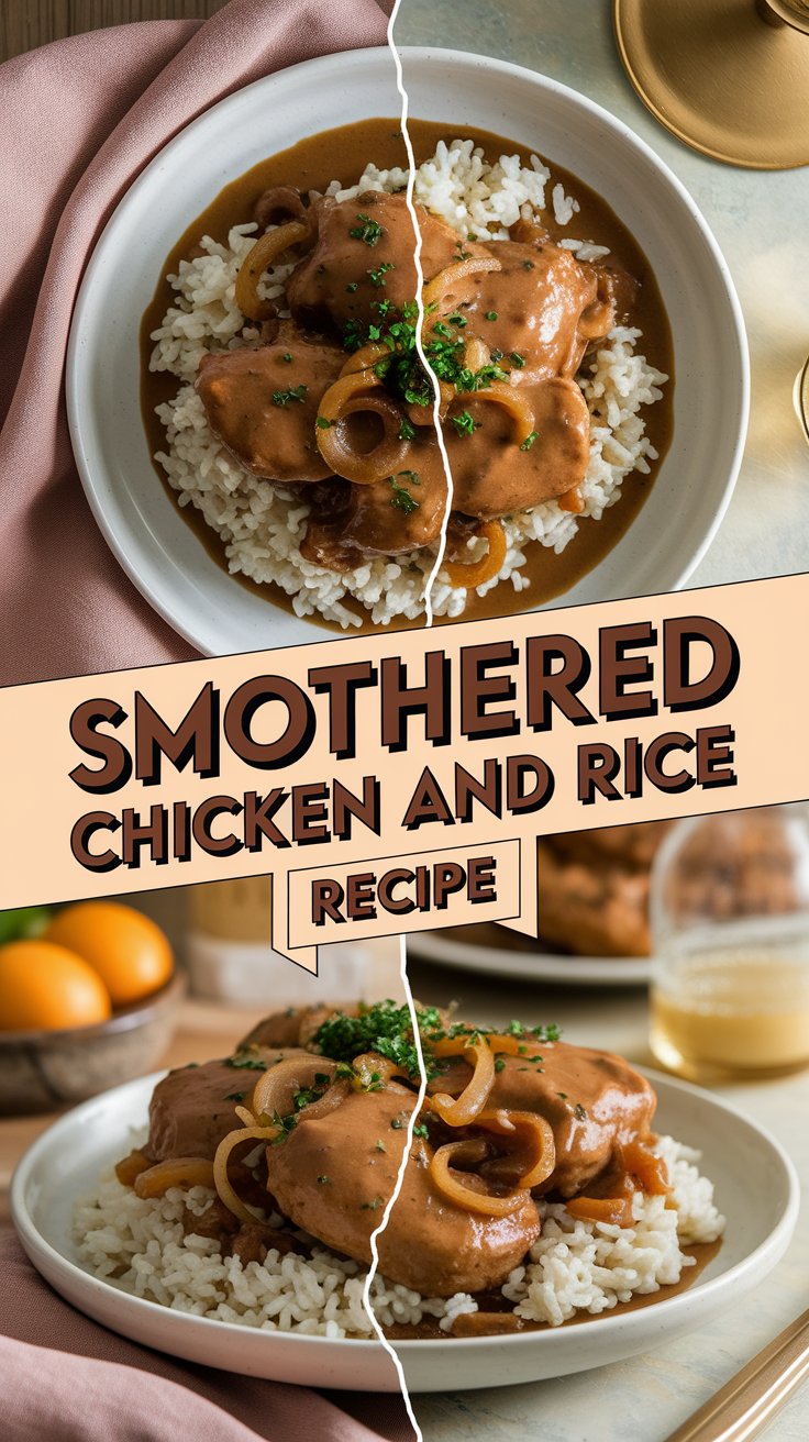 Smothered Chicken and Rice Recipe