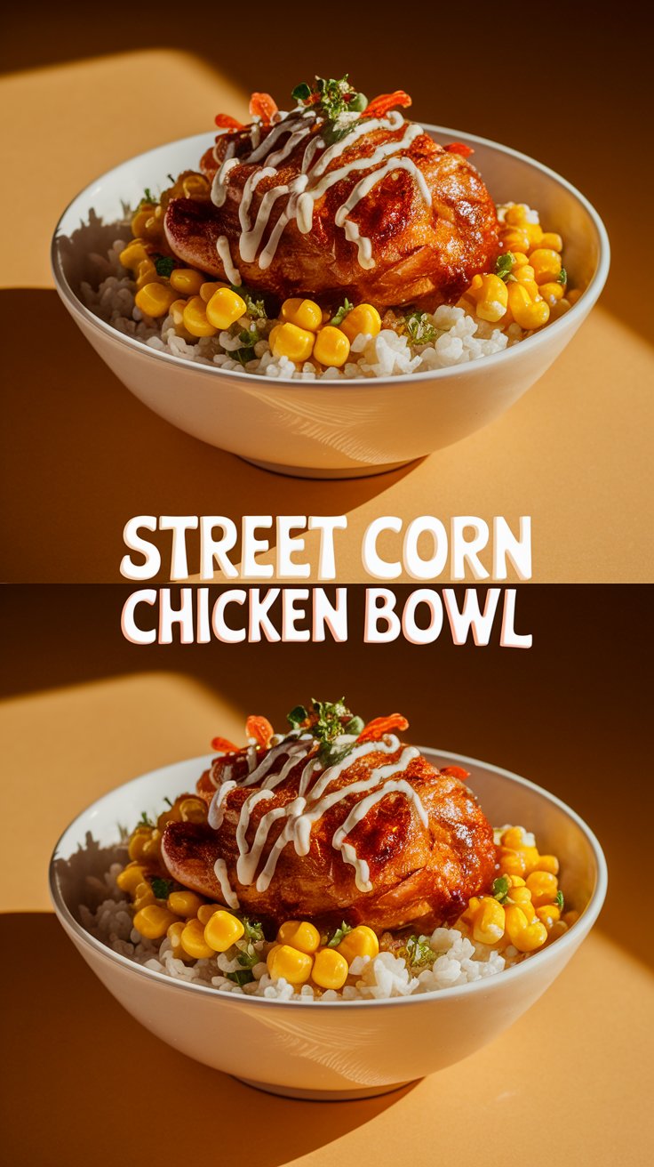 Street Corn Chicken Rice Bowl