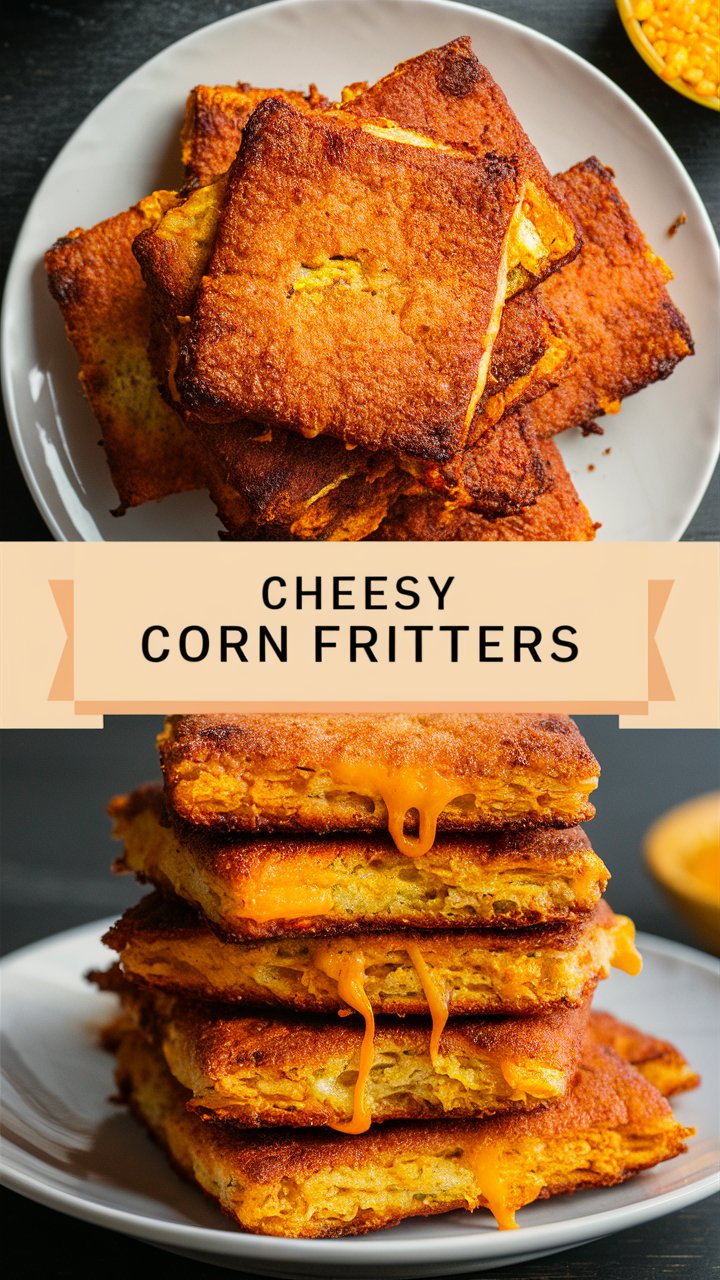 Cheesy Corn Fritters