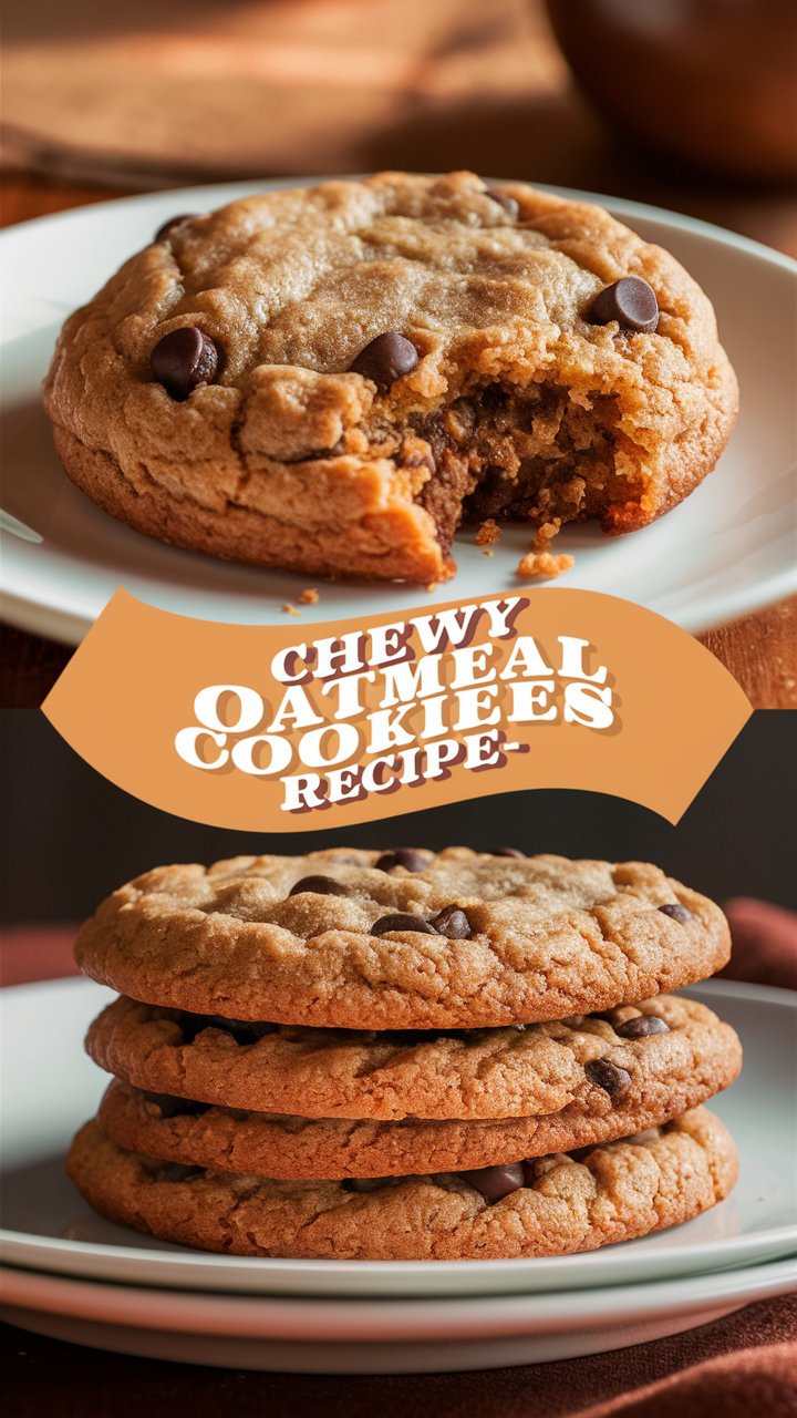 Chewy Oatmeal Cookies Recipe