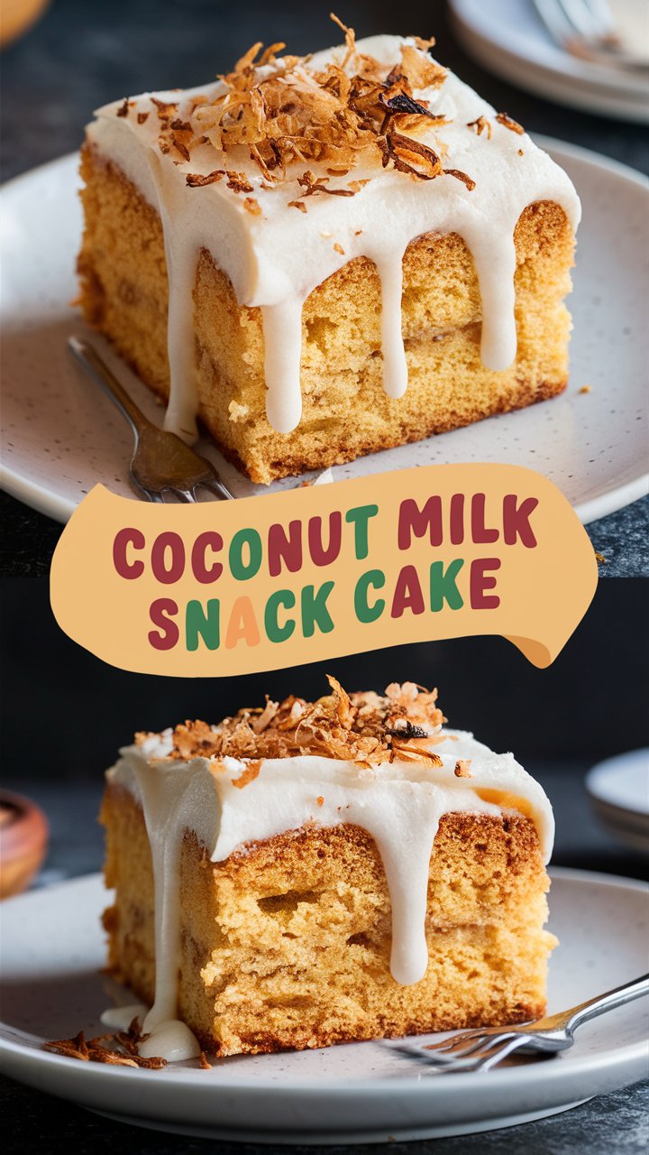 Coconut Milk Snack Cake