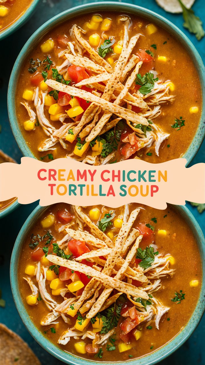Creamy Chicken Tortilla Soup