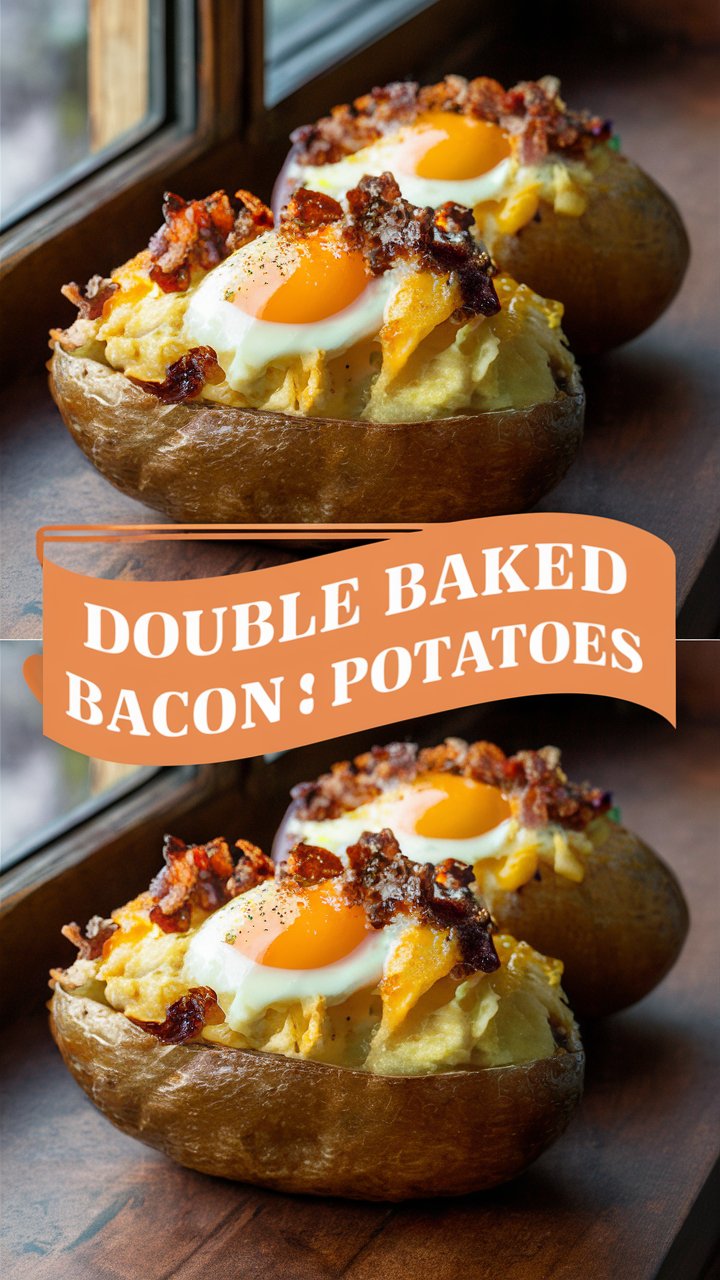 Double Baked Bacon Egg Potatoes